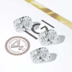 เพชรทรงคุชชั่นสังเคราะห์ น้ำหนัก 1.00-3.00 กะรัต สี F ได้รับการรับรองจาก IGI อัญมณีเม็ดเดี่ยวสำหรับเครื่องประดับชั้นดี - Product Image 2