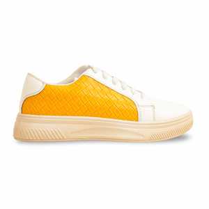 Yellow Ladies Casual Sneaker AT7309 para Fitness Walking - Product Image 4