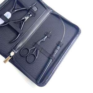Kit d'outils professionnels pour extensions de cheveux en acier inoxydable doré avec poignée en plastique, pinces pour extensions de cheveux, aiguille à boucle, crochet de tirage - Product Image 4