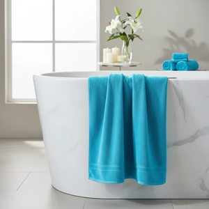 Serviette de bain en coton pour hôtel, super absorbante, durable, grande, douce, de qualité supérieure, tissée jacquard moderne, en tissu éponge - Product Image 2