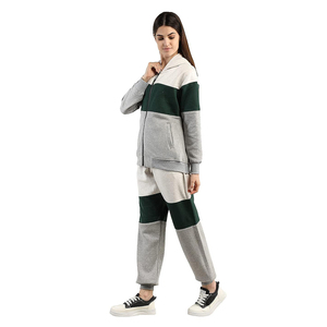 Conjunto Deportivo Personalizado para Mujer, Chaqueta con Cierre y Pantalones Deportivos de Corte Regular, Venta al Por Mayor, Ropa Deportiva Informal - Product Image 4
