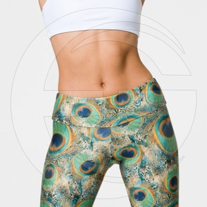 Mallas de Yoga con impresión personalizada para mujer, pantalones de yoga con sublimación, alta calidad - Product Image 6