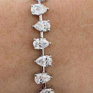Classic Lab Grown Diamond Bracelet IGI Certified 10K 14K 18K <b>Gold</b> White Yellow <b>Rose</b> <b>Gold</b> High Clarity Link Jewelry - Product Image 4