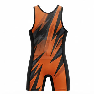 <b>Men</b> Lightweight Wrestling <b>Singlets</b> Breathable Fabric <b>For</b> Training Practice Gym Workout And Sports Competition Use - Product Image 2