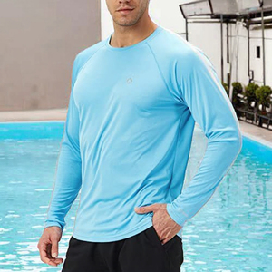 2026 <b>Heat</b> Transfer Printed Spandex/Polyester 280g Long Sleeve Men's Compression Rash Guard for Workout Sports Gym Bright Way - Product Image 5