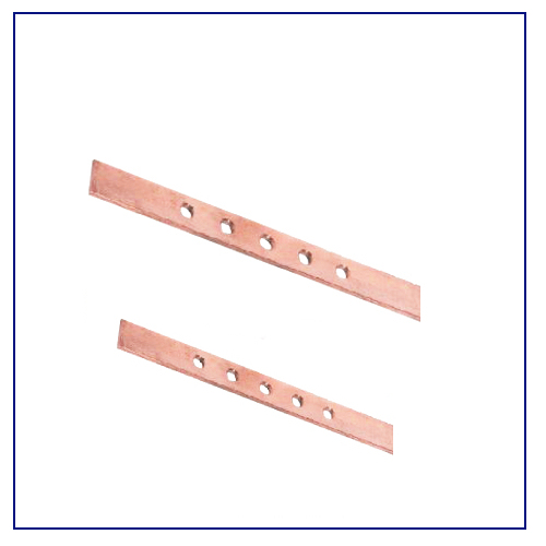 Brass Earth Bar for Earth Housing High Conductivity Grounding Terminal Block Lightning Protection System Bonding Hardware Link