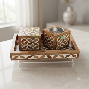 Quemador de incienso Mubkhar hecho a mano con nácar, bandeja rectangular para servir, soporte para incienso de aromaterapia, sándalo, hogares, Ramadán - Product Image 2
