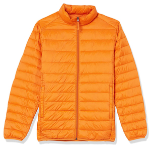 Blouson d'hiver matelassé personnalisé couleur unie, chaud et gonflant, avec col montant et fermeture éclair, vente en gros - Product Image 3