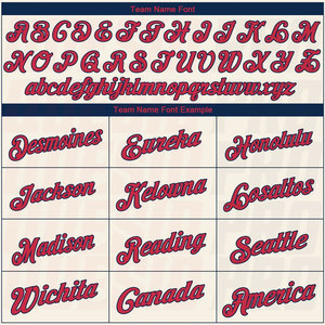 เสื้อเบสบอลแห้งเร็ว ระบายอากาศดี แบบติดกระดุม สำหรับเด็กผู้ชายและผู้หญิง สีครีม แดง-กรมท่า เสื้อเบสบอลของแท้ - Product Image 6