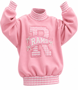 Sweat-shirt oversize à col montant pour femme, logo personnalisé brodé, imprimé, en molleton de coton, streetwear décontracté d'hiver, pull-over - Product Image 2