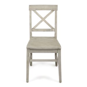 Set di 2 sedie da pranzo Roshan Farmhouse in legno di acacia grigio chiaro - Product Image 5