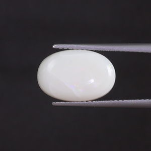 โอปอลสีขาวธรรมชาติ พลอยหลวม 3.81 กะรัต รูปทรงวงรี 14x9.5 มม. รับรองโดย IGI เจียระไนด้วยมือ ขัดเงา น้ำหนักเบา สำหรับทำเครื่องประดับขายส่ง - Product Image 1