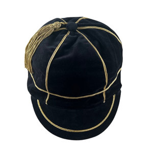 Casquettes Honor OEM Factory, couvre-chefs traditionnels en velours formel avec broderie 3D pour le rugby, ajustement réglable et uniformes professionnels - Product Image 1