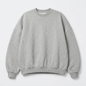Sudadera con Capucha Extra Grande para Hombre, Color Gris Sólido, 100% Algodón Tejido, Informal, para Otoño, con Logotipo Frontal, Transpirable - Product Image 4