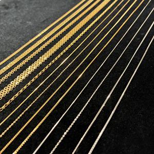 Collar de Cadena de Oro Real de 18K y Platino de Murao Japan, Joyería Unisex de Oro Amarillo Sólido, Cadena de Alta Calidad para Hombres y Mujeres - Product Image 3