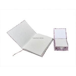 Diario artesanal de la marca india Perfect Diary, un regalo para mujeres, con cubierta de tela de algodón estampada, que incluye un diario y un bloc de notas para escribir diarios. - Product Image 5