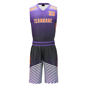 Ensemble uniforme de basket-ball noir unisexe, imprimé animal sur le devant, bandes latérales colorées, col en v, sans manches, short en jersey, évacuation de l'humidité - Product Image 2