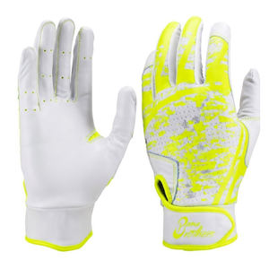 Gants de frappe de baseball personnalisés avec logo OEM, antidérapants, en cuir, pour joueurs de baseball adultes et jeunes. - Product Image 6