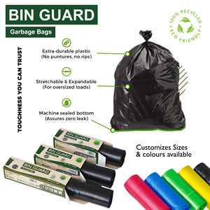 Bin Guard Factory Direct Custom Heavy-Duty Black Industrial 95-100 Gallon Moisture Proof <b>Household</b> <b>Trash</b> Flat Garbage <b>Bag</b> - Product Image 6