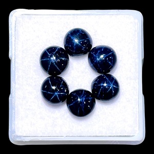 Zafiro Azul Natural de 6mm, Cabujón Redondo, Piedras Preciosas Sueltas, Lote al Por Mayor, Precio al Por Mayor para la Fabricación de Joyería - Product Image 6