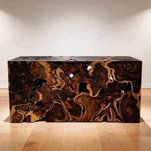 Hot Sale Joined Driftwood Trunk Root Sliced Modern Classic Artistic Decorative Black Reddish Yellow Sono Wood <b>Console</b> <b>Table</b> - Product Image 1