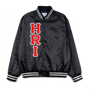 Chaqueta Bomber de satén personalizada para mujer, ropa de abrigo de poliéster con relleno de algodón con letras griegas Delta Sigma Theta bordadas - Product Image 2
