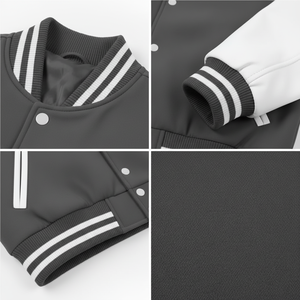 Mens Cotton Blend Outerwear Jacket 350 GSM Regular Fit Varsity Style <b>Button</b> Front Long Sleeve Casual Wear Durable OEM Service - Product Image 5