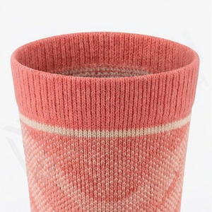 Coral Crew Running <b>Socks</b> Geometric Pattern Breathable <b>Polyester</b> Spandex Adult Summer Athletic <b>Socks</b> - Product Image 4