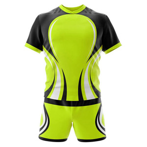 Conjunto de Camiseta y Pantalones Cortos de Rugby Transpirables con Estampado Digital, Tallas Grandes, Ropa Deportiva para Equipos, Personalizada, Unisex, Antibacteriana, de Secado Rápido - Product Image 3