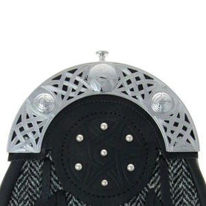 GNG IMPEX Kilt écossais semi-formel pour homme, fait main en laine tartan, avec fermeture à ardillon, pour uniforme de fanfare, et sac en fourrure et cuir - Product Image 6