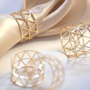 Premium Grade Metal Napkin Ring Designed For Long Lasting Use In Home Restaurant And Hospitality Dining Areas - Product Image 1