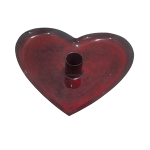 Portavelas en forma de corazón, candelabro decorativo hecho a mano para decoración del hogar - Product Image 3