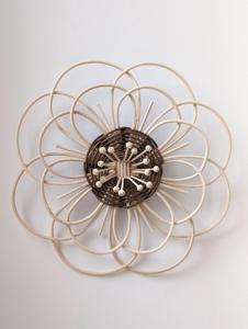 Decorative Rattan Flower Pia Handmade Boho <b>Wall</b> Hanging <b>Wicker</b> Flower Nursery Room <b>Decor</b> Aesthetic Home Gift - Product Image 4