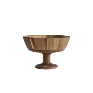 Vintage Style Acacia Wood Polished Party Fruits Bowl Decorative Food Serving Bowls <b>Table</b> <b>Decoration</b> <b>Accessories</b> Centerpiece Home - Product Image 1