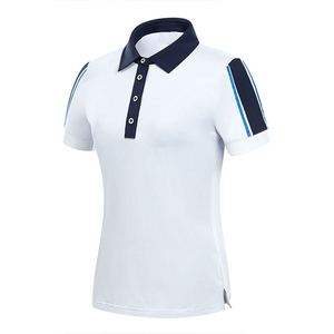 เสื้อโปโลผู้หญิงคุณภาพสูง PUFFIN SPORTS OEM แขนสั้น สีตัดต่อ แห้งเร็ว ทรงเข้ารูป สไตล์สปอร์ต สำหรับฤดูใบไม้ผลิและฤดูร้อน - Product Image 6