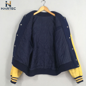 Servicio OEM ODM, Chaqueta Varsity Informal con Bloques de Color, Estampado de Murciélagos y Mangas de Cuero, Ropa de Otoño para Hombre, Chaquetas Cálidas - Product Image 2