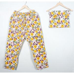 Conjunto de Pijama para Mujer, Estampado Floral, 100% Algodón, Cintura Elástica, Manga Larga, Cuello Redondo, Ropa de Dormir Informal para Verano y Primavera - Product Image 4