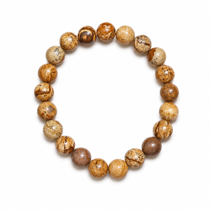 Pulsera Unisex de Moda con Cuentas de Cuarzo y Bolas de Madera de Rajasthan - Joyería de Regalo - Product Image 3