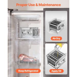 Affettatrice Professionale per Carne con Lama in Acciaio Inox da 5mm SJY-DQ90, Set Completo Incluso - Product Image 6