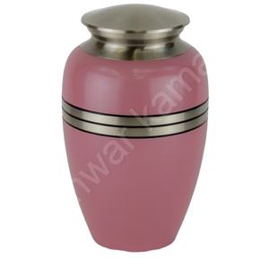 Urnas crematorias de latón rosa de alta calidad con bolsa de terciopelo - Product Image 1