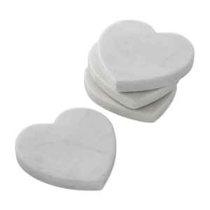 Top Selling Luxury Natural <b>Marble</b> <b>Coaster</b> Set Waterproof Eco Friendly Stone Drink <b>Coasters</b> for Dining Table Kitchen Villa Hotel - Product Image 3