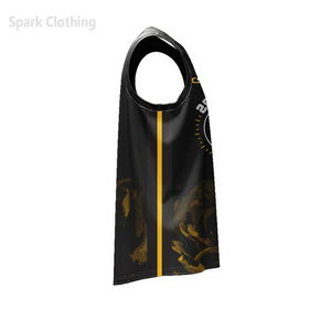 Clothing Custom Sublimated Basketball Jersey V-Neck Sleeveless Floral Print Moisture Wicking Polyester Tank <b>Top</b> - Product Image 5
