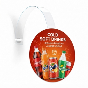 PVC Hanging Promotional Dangler Supermarket Retail Shelf Advertising <b>Sign</b> Point of <b>Sale</b> Display - Product Image 1