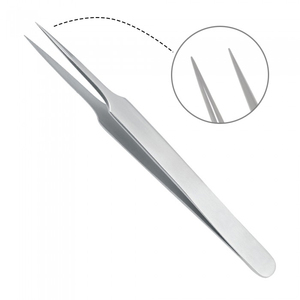 Pince à épiler professionnelle en acier inoxydable pour extensions de cils, outils de maquillage courbés et droits, 1 pièce - Product Image 6