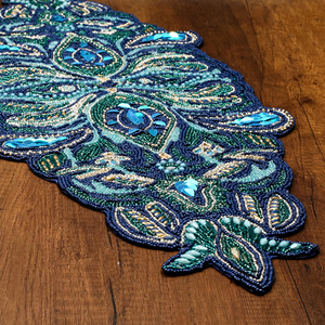 Latest Design Solid Color <b>Table</b> <b>Runner</b> for Wedding Birthday Parties Banquets Decoration Beaded <b>Table</b> <b>Runners</b> - Product Image 1