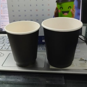 แก้วกาแฟกระดาษสองชั้นแบบใช้แล้วทิ้งขนาด 8 ออนซ์ สำหรับร้านอาหาร โรงแรม บริการจัดเลี้ยง ร้านกาแฟ ชา น้ำผลไม้ รับผลิตตามสั่ง ขายส่ง - Product Image 1
