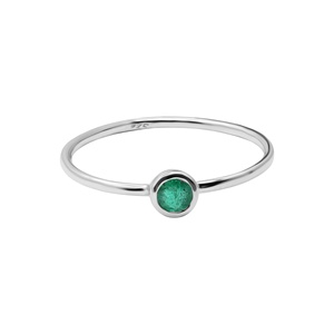 Wholesale Memoria Jewels IGI Certified 925 Sterling <b>Silver</b> Handmade Engagement <b>Ring</b> Natural Cut <b>Emerald</b> Gemstone for Wedding - Product Image 1