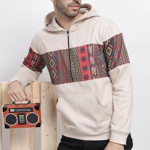 Sudadera con Capucha para Hombre, 100% Algodón, Corte Regular, Tejida, Informal, para Invierno, con Bolsillos Delanteros, Diseño con Letras, Ecológica, Resistente al Viento - Product Image 5