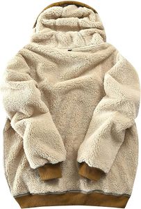 Men's Sherpa Fleece Hoodie Winter Warm <b>Teddy</b> Pullover Sweatshirt Custom Men's <b>Teddy</b> Fleece Hoodie Oversized Sherpa Sweatshirt - Product Image 6