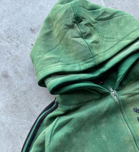 Sudadera con capucha y pantalones de chándal Vintage con cremallera de alta calidad, conjunto de 2 piezas, chándal Vintage, chándal personalizado para hombre - Product Image 4